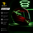Reflecto Lightning &mdash; наносвітловідбивні наліпки-блискавки на шолом RFL-LIGHT-GRN фото